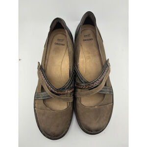 Women's Earth Origins Tamara Toriana Mary Jane Shoes Size 10 M Brown Leather